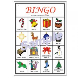 Christmas Picture Bingo Sample Card