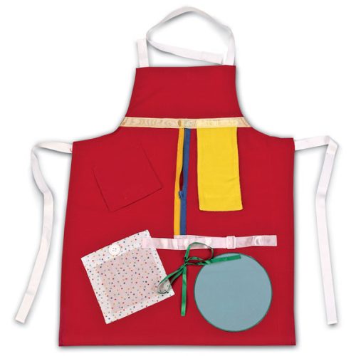 Red Activity Apron - full